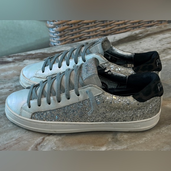 Women’s P448 Silver glitter sneakers- Size 38 - Picture 5 of 12